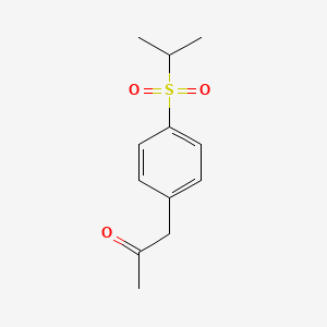 1-[4-(Propane-2-sulfonyl)phenyl]propan-2-one