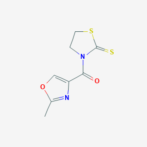 (2-Methyl-1,3-oxazol-4-yl)(2-sulfanylidene-1,3-thiazolidin-3-yl)methanone