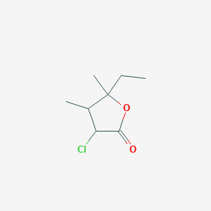 3-Chloro-5-ethyl-4,5-dimethyloxolan-2-one