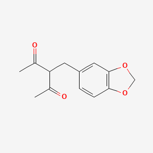 3-[(2H-1,3-Benzodioxol-5-yl)methyl]pentane-2,4-dione