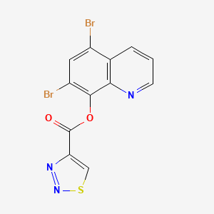 5,7-Dibromoquinolin-8-yl 1,2,3-thiadiazole-4-carboxylate