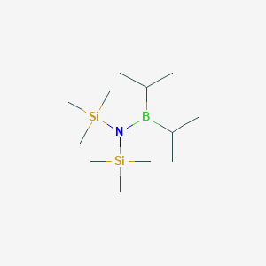 N-[Di(propan-2-yl)boranyl]-1,1,1-trimethyl-N-(trimethylsilyl)silanamine