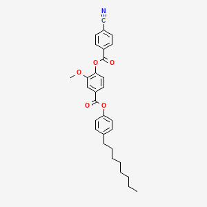 4-Octylphenyl 4-[(4-cyanobenzoyl)oxy]-3-methoxybenzoate