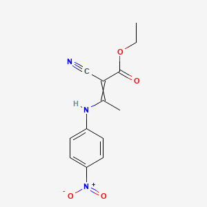 Ethyl 2-cyano-3-(4-nitroanilino)but-2-enoate