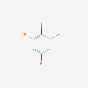 molecular formula C7H5BrFI B1437874 3-溴-5-氟-2-碘甲苯 CAS No. 1000576-60-2