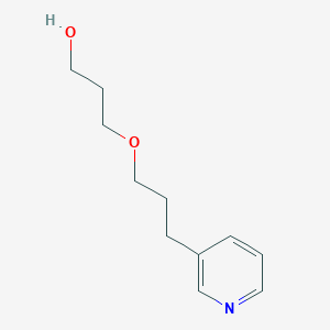 molecular formula C11H17NO2 B14378753 3-[3-(Pyridin-3-YL)propoxy]propan-1-OL CAS No. 90054-99-2