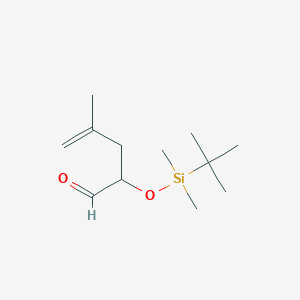 molecular formula C12H24O2Si B14378772 2-{[tert-Butyl(dimethyl)silyl]oxy}-4-methylpent-4-enal CAS No. 88088-33-9