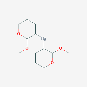 Bis(2-methoxyoxan-3-yl)mercury