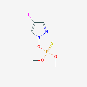 1-[(Dimethoxyphosphorothioyl)oxy]-4-iodo-1H-pyrazole