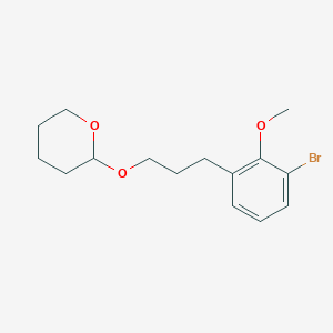 2-[3-(3-Bromo-2-methoxyphenyl)propoxy]oxane