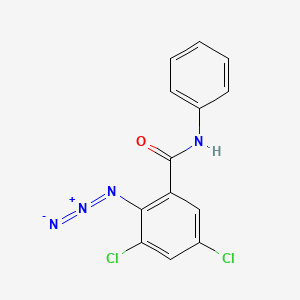 molecular formula C13H8Cl2N4O B14378874 2-Azido-3,5-dichloro-N-phenylbenzamide CAS No. 88279-12-3