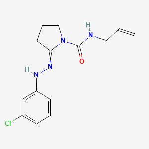 2-[2-(3-Chlorophenyl)hydrazinylidene]-N-(prop-2-en-1-yl)pyrrolidine-1-carboxamide