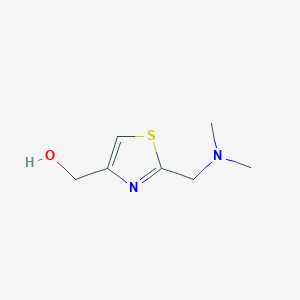 molecular formula C7H12N2OS B143789 (2-((二甲基氨基)甲基)噻唑-4-基)甲醇 CAS No. 78441-69-7
