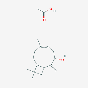 Acetic acid;6,10,10-trimethyl-2-methylidenebicyclo[7.2.0]undec-5-en-3-ol