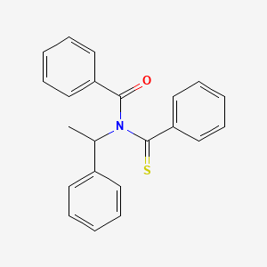 molecular formula C22H19NOS B14378913 N-(Benzenecarbothioyl)-N-(1-phenylethyl)benzamide CAS No. 89873-87-0