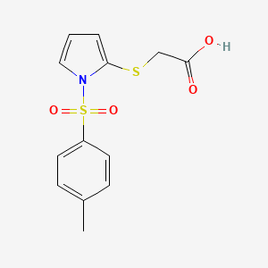 {[1-(4-Methylbenzene-1-sulfonyl)-1H-pyrrol-2-yl]sulfanyl}acetic acid