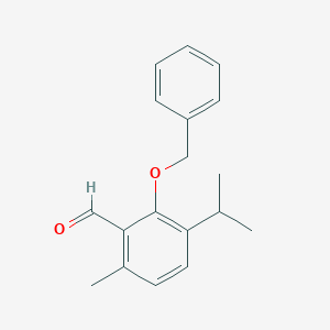 2-(Benzyloxy)-6-methyl-3-(propan-2-yl)benzaldehyde