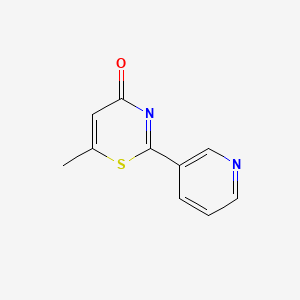 6-Methyl-2-(pyridin-3-yl)-4H-1,3-thiazin-4-one