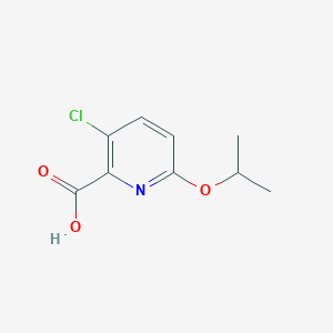 B1437901 3-Chloro-6-(propan-2-yloxy)pyridine-2-carboxylic acid CAS No. 1021044-11-0