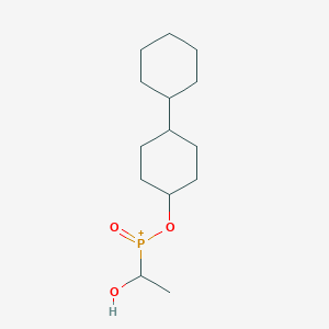 {[[1,1'-Bi(cyclohexane)]-4-yl]oxy}(1-hydroxyethyl)oxophosphanium