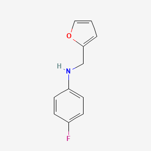 molecular formula C11H10FNO B1437908 (4-氟苯基)(2-呋喃甲基)胺 CAS No. 51305-70-5
