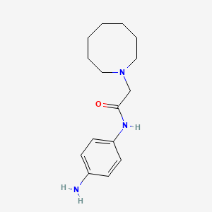 molecular formula C15H23N3O B1437915 N-(4-aminophenyl)-2-(azocan-1-yl)acetamide CAS No. 1042802-17-4