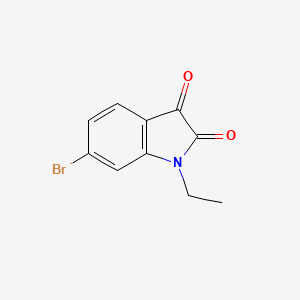 molecular formula C10H8BrNO2 B1437916 6-溴-1-乙基-2,3-二氢-1H-吲哚-2,3-二酮 CAS No. 946112-72-7