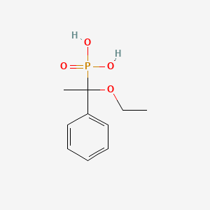 (1-Ethoxy-1-phenylethyl)phosphonic acid