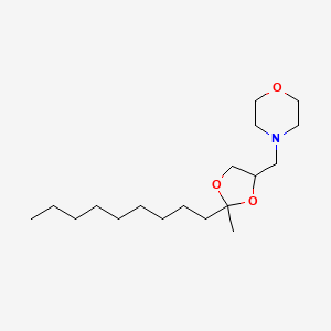 4-[(2-Methyl-2-nonyl-1,3-dioxolan-4-YL)methyl]morpholine