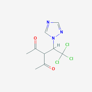 3-[2,2,2-Trichloro-1-(1H-1,2,4-triazol-1-yl)ethyl]pentane-2,4-dione