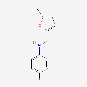 molecular formula C12H12FNO B1437923 4-fluoro-N-[(5-methylfuran-2-yl)methyl]aniline CAS No. 1019599-93-9