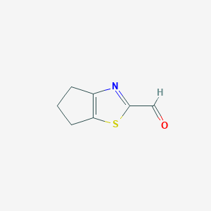 molecular formula C7H7NOS B1437928 4H,5H,6H-cyclopenta[d][1,3]thiazole-2-carbaldehyde CAS No. 933728-60-0