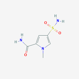 molecular formula C6H9N3O3S B1437931 1-methyl-4-sulfamoyl-1H-pyrrole-2-carboxamide CAS No. 1000931-97-4