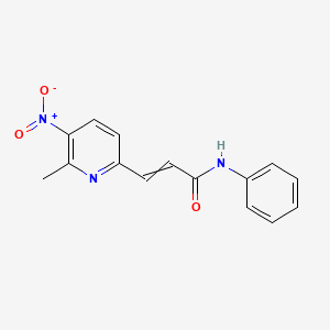 3-(6-Methyl-5-nitropyridin-2-yl)-N-phenylprop-2-enamide