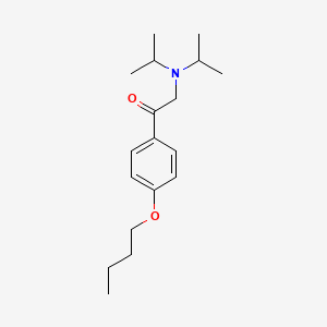 1-(4-Butoxyphenyl)-2-[di(propan-2-yl)amino]ethan-1-one