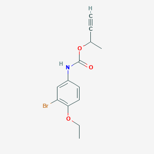 But-3-yn-2-yl (3-bromo-4-ethoxyphenyl)carbamate