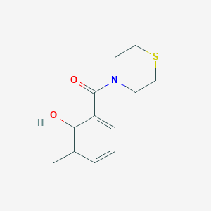 molecular formula C12H15NO2S B1437949 2-Methyl-6-(thiomorpholine-4-carbonyl)phenol CAS No. 1042803-11-1