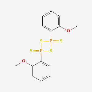 molecular formula C14H14O2P2S4 B14379491 2,4-Bis(2-methoxyphenyl)-1,3,2lambda~5~,4lambda~5~-dithiadiphosphetane-2,4-dithione CAS No. 89907-57-3