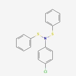 4-Chloro-N,N-bis(phenylsulfanyl)aniline