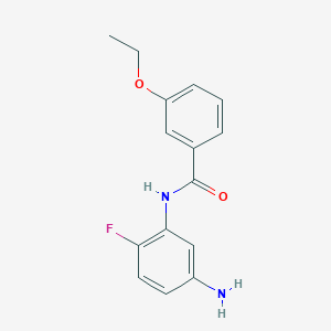 molecular formula C15H15FN2O2 B1437952 N-(5-Amino-2-fluorophenyl)-3-ethoxybenzamide CAS No. 1020053-89-7