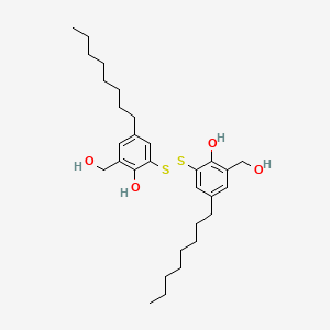 2,2'-Disulfanediylbis[6-(hydroxymethyl)-4-octylphenol]