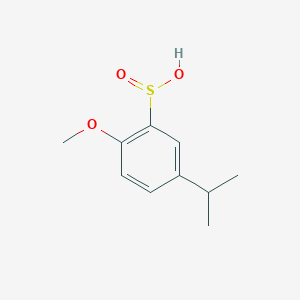 2-Methoxy-5-(propan-2-yl)benzene-1-sulfinic acid