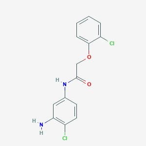 molecular formula C14H12Cl2N2O2 B1437954 N-(3-Amino-4-chlorophenyl)-2-(2-chlorophenoxy)-acetamide CAS No. 1020054-54-9