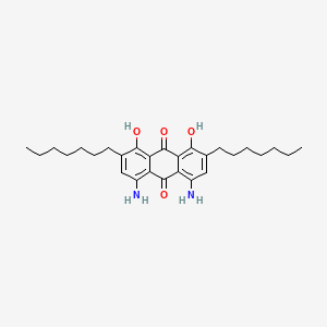 4,5-Diamino-2,7-diheptyl-1,8-dihydroxyanthracene-9,10-dione