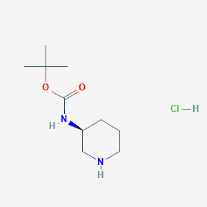 molecular formula C10H21ClN2O2 B1437958 (S)-3-(Boc-amino)piperidine hydrochloride CAS No. 1416450-55-9