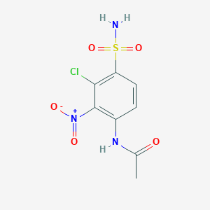 N-(3-Chloro-2-nitro-4-sulfamoylphenyl)acetamide