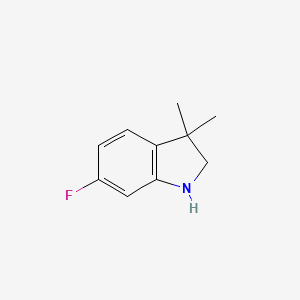 B1437966 6-Fluoro-3,3-dimethylindoline CAS No. 930790-62-8
