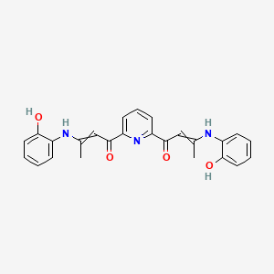 1,1'-(Pyridine-2,6-diyl)bis[3-(2-hydroxyanilino)but-2-en-1-one]