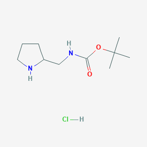 molecular formula C10H21ClN2O2 B1437974 叔丁基(吡咯烷-2-基甲基)氨基甲酸酯盐酸盐 CAS No. 1188263-71-9
