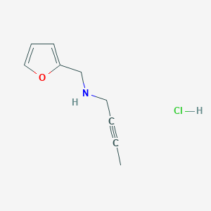 molecular formula C9H12ClNO B1437977 But-2-ynyl-furan-2-ylmethyl-amine hydrochloride CAS No. 1185296-97-2